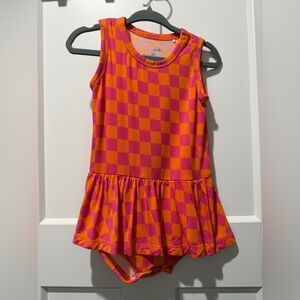 Gigi & Max Checkered Twirl Bodysuit 18M